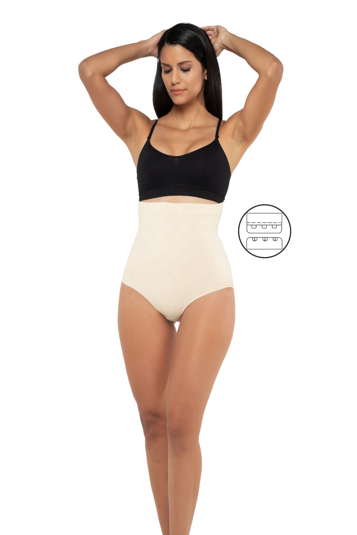 Yüksek Bel Agraflı Slip Korse 1300