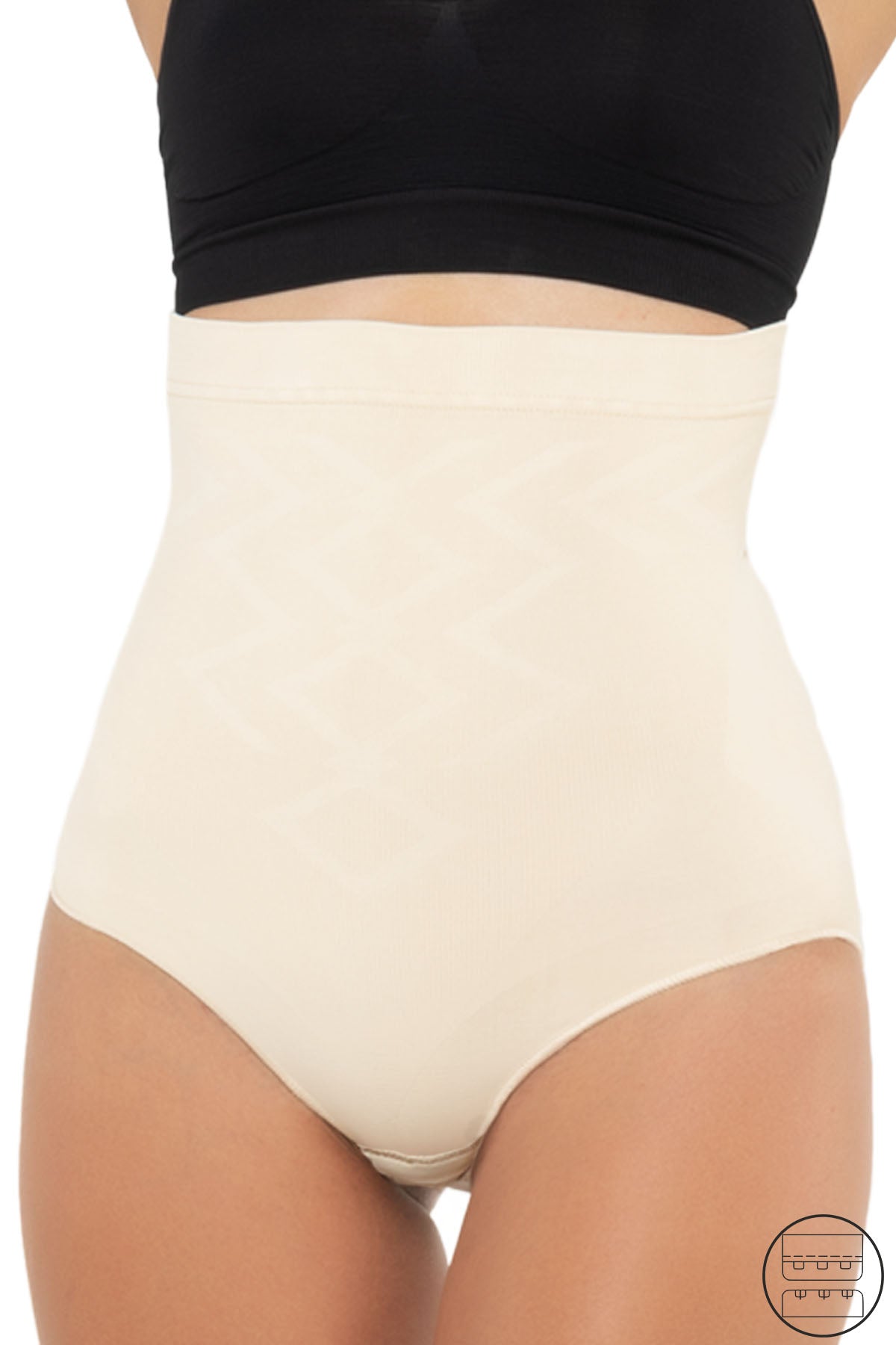 Yüksek Bel Agraflı Slip Korse 1300