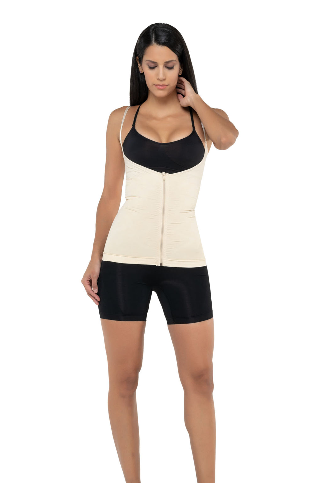 Fermuarlı Göğüs Altı İp Askılı Atlet Şekillendirici Korse 4200