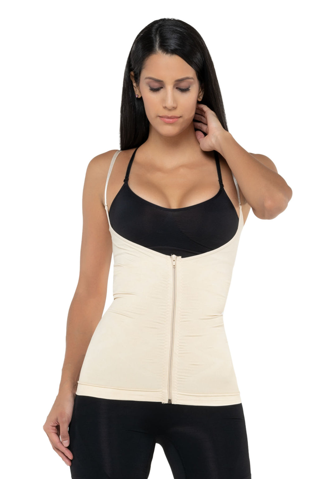 Fermuarlı Göğüs Altı İp Askılı Atlet Şekillendirici Korse 4200