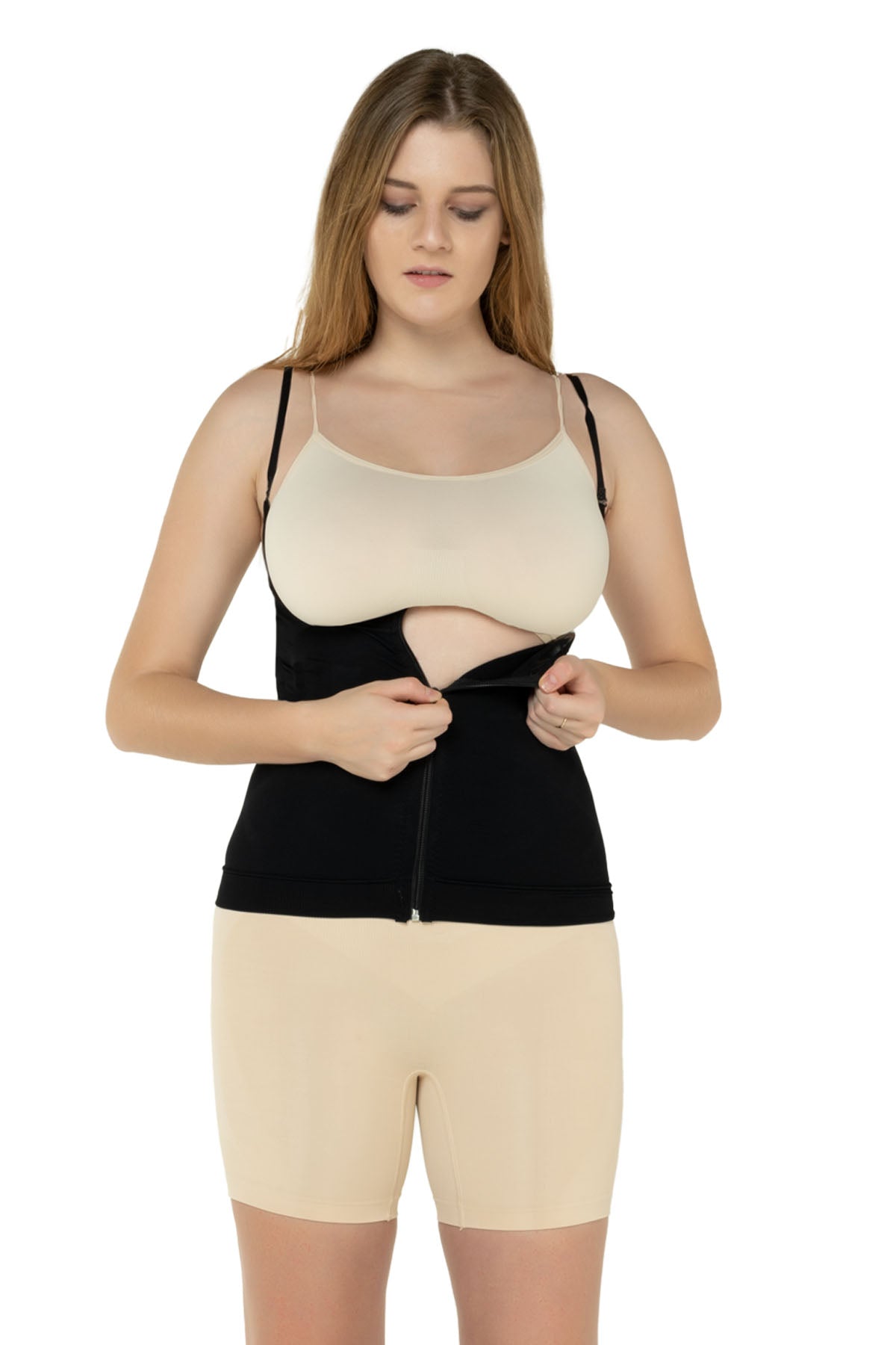 Fermuarlı Kalın Askılı Atlet Şekillendirici Korse 4400