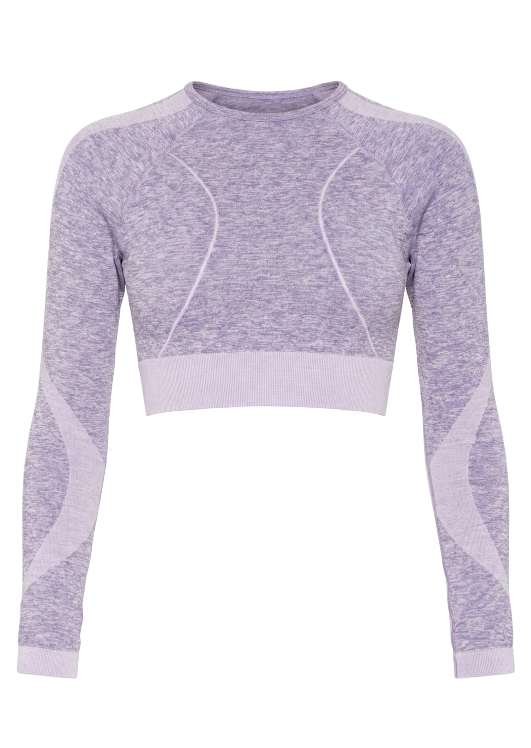 Seamless Melanj Dikişsiz Örme Spor Crop Top 8500