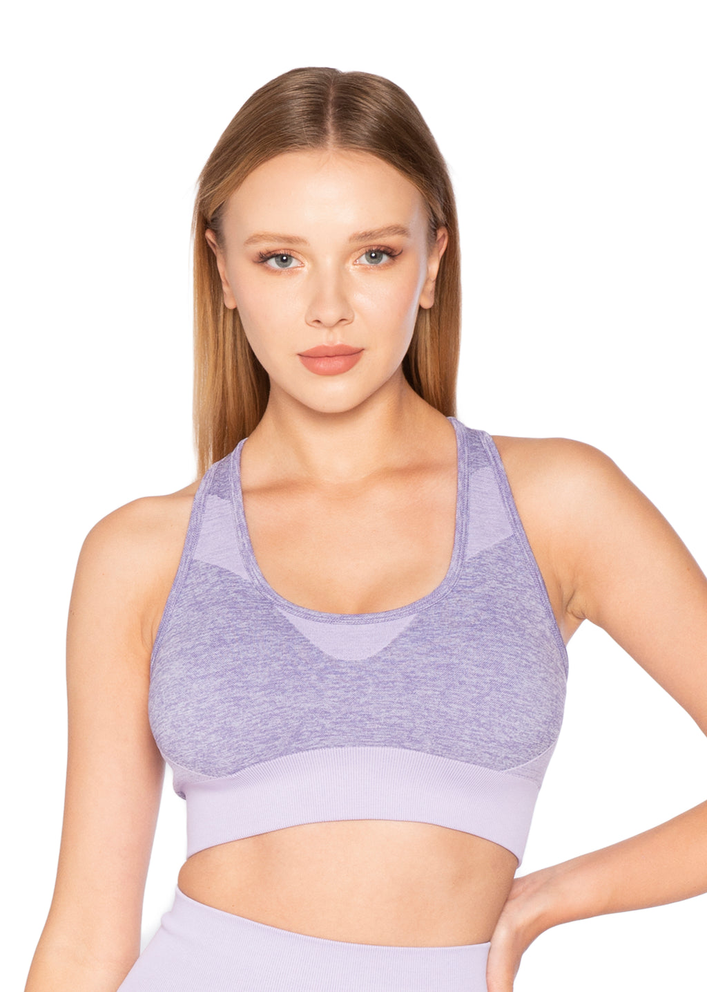 Seamless Melanj Spor Dikişsiz Örme Büstiyer 8600