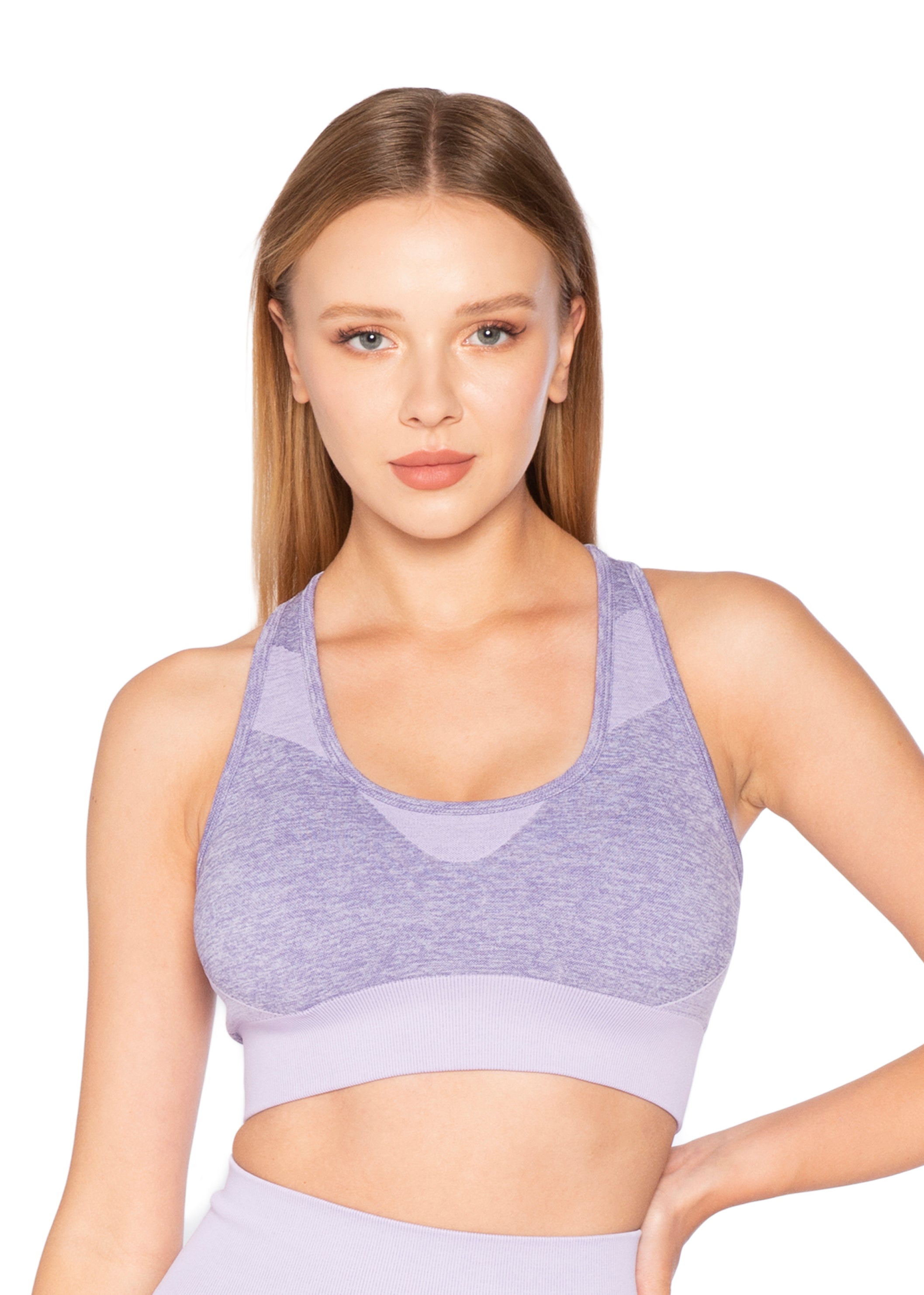 Seamless Melanj Spor Dikişsiz Örme Büstiyer 8600