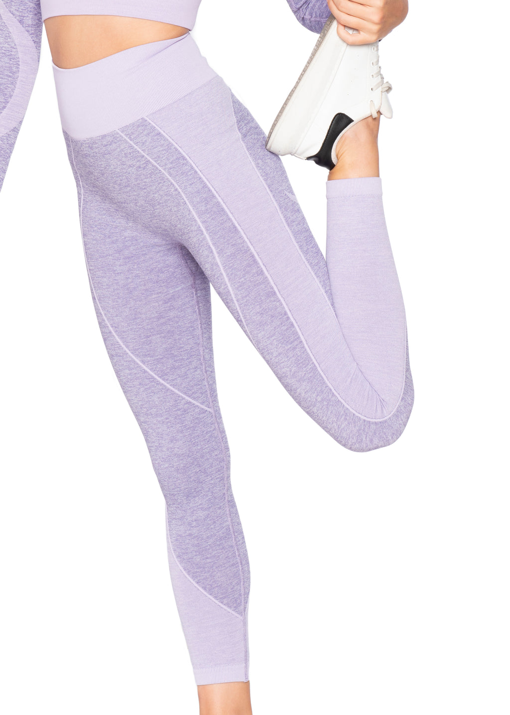 Seamless Melanj Dikişsiz Örme Spor Tayt 8900