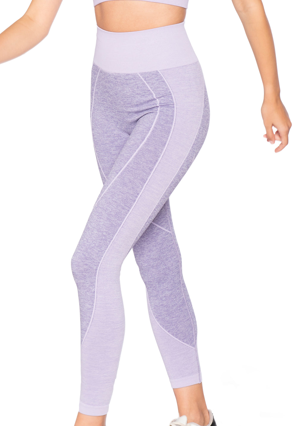 Seamless Melanj Dikişsiz Örme Spor Tayt 8900