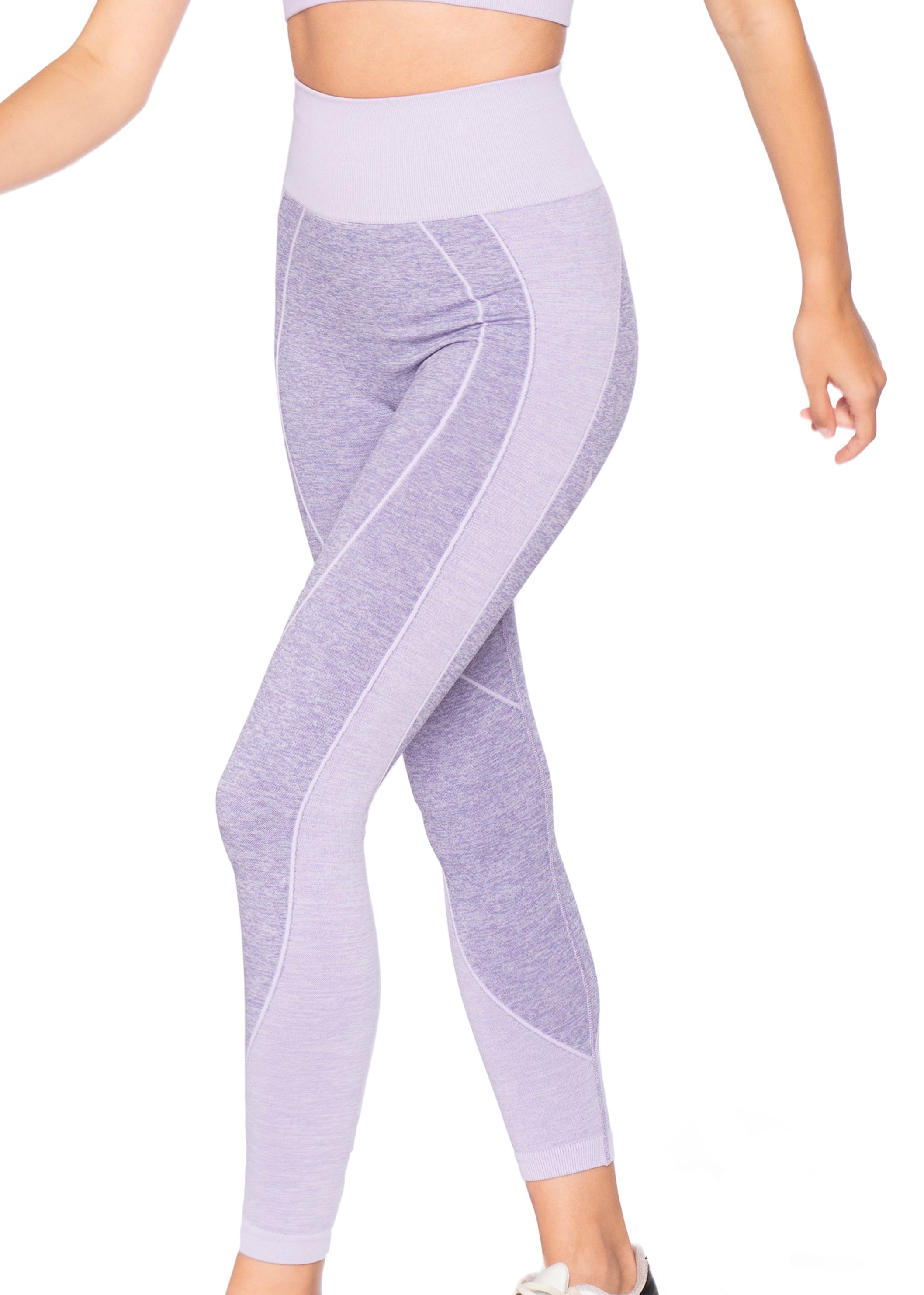 Seamless Melanj Dikişsiz Örme Spor Tayt 8900