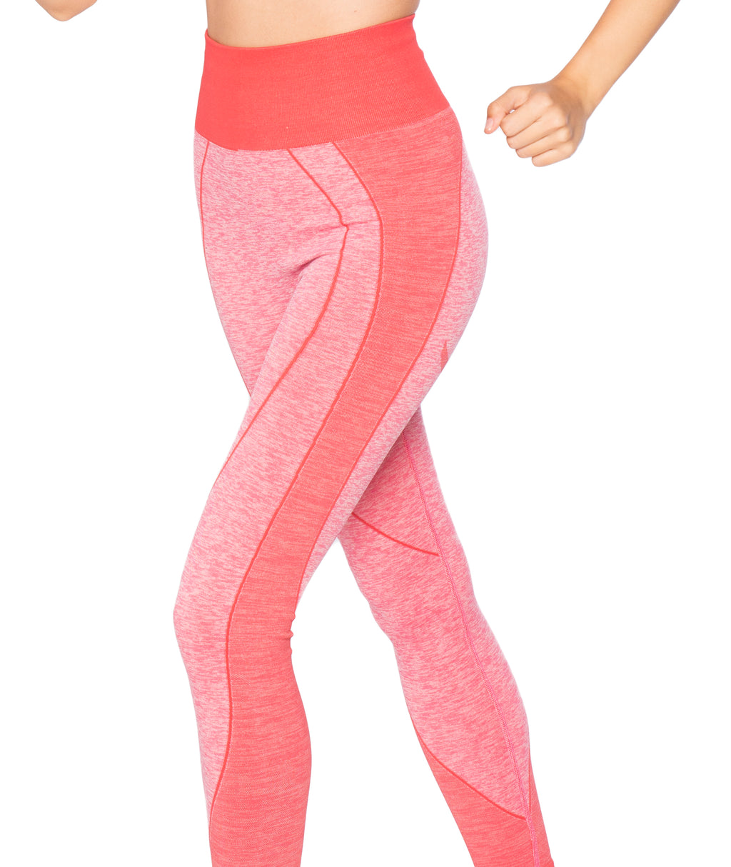 Seamless Melanj Dikişsiz Örme Spor Tayt 8900