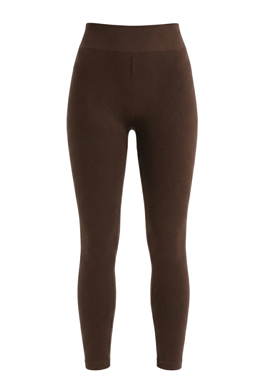 Yüksek Belli Toparlayıcı Fitilli Dikişsiz Örme Spor Tayt 9001