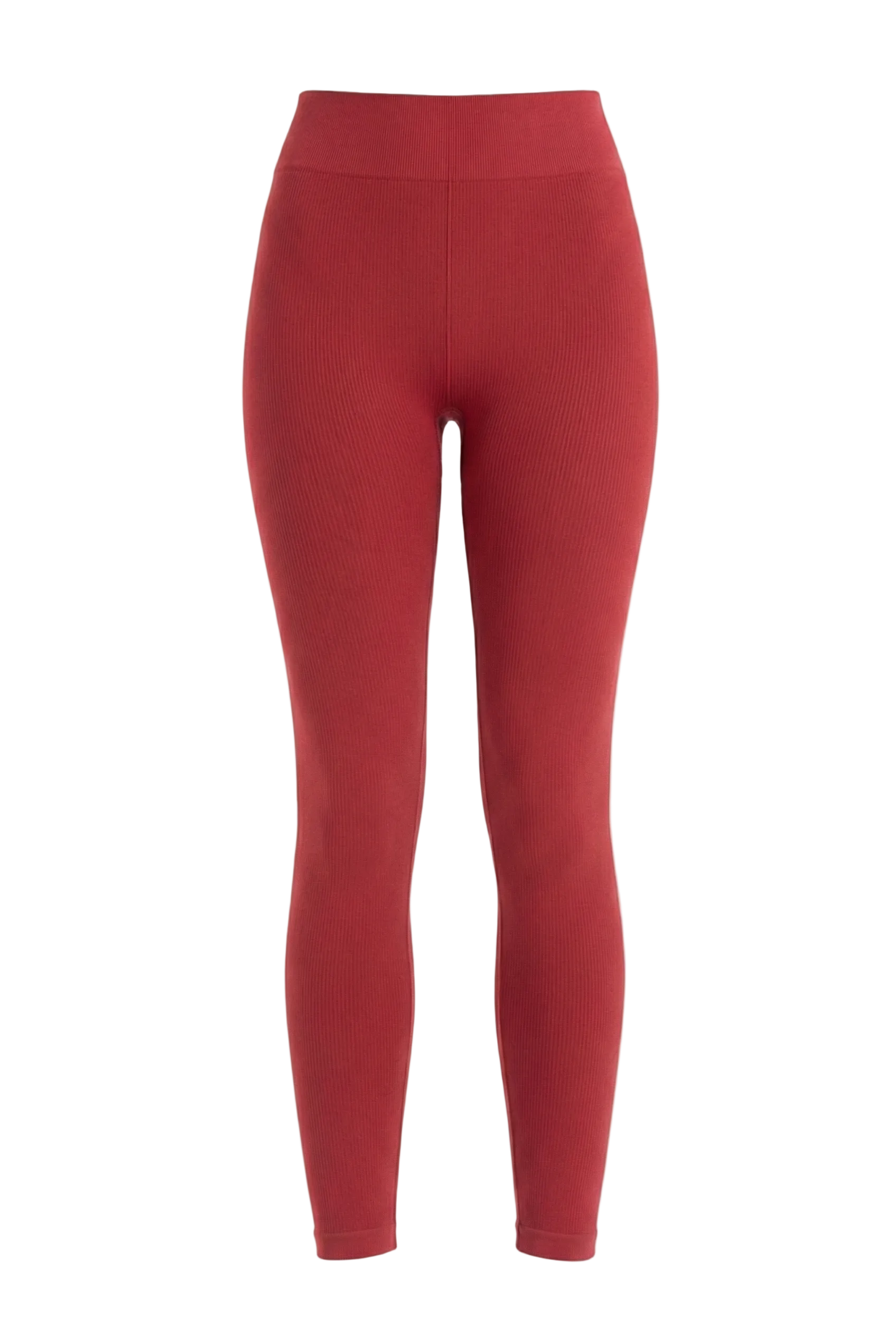 Yüksek Belli Toparlayıcı Fitilli Dikişsiz Örme Spor Tayt 9001