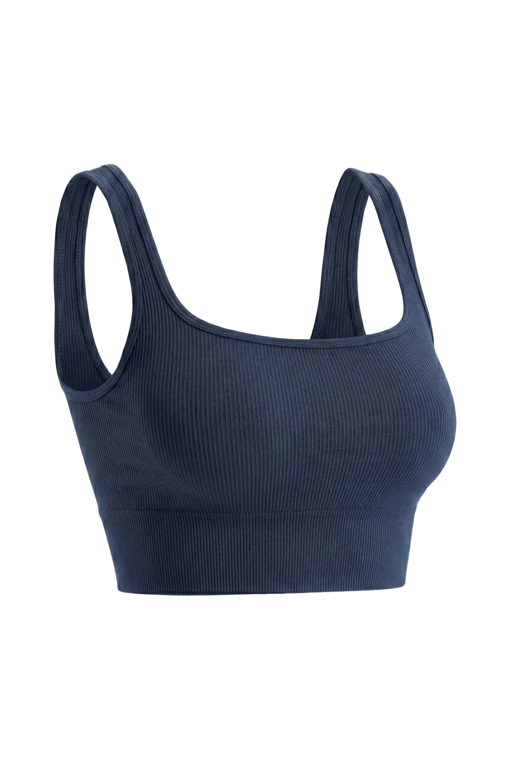 Kalın Askılı Fitilli Dikişsiz Örme Spor Büstiyer 9002