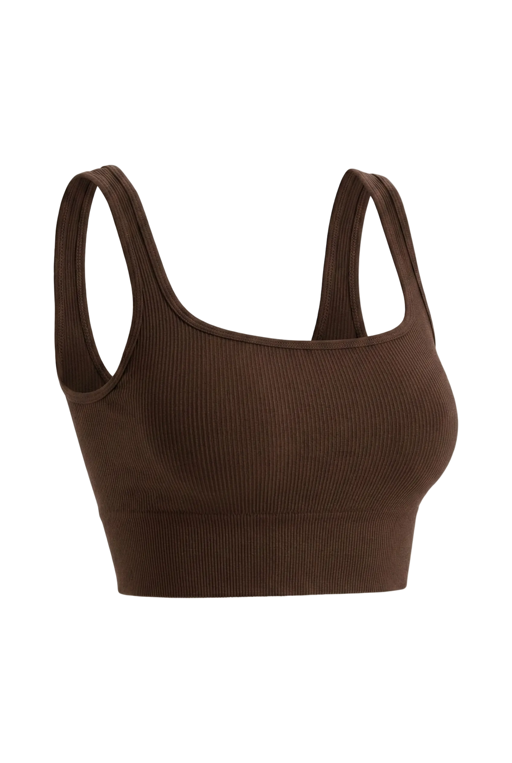 Kalın Askılı Fitilli Dikişsiz Örme Spor Büstiyer 9002