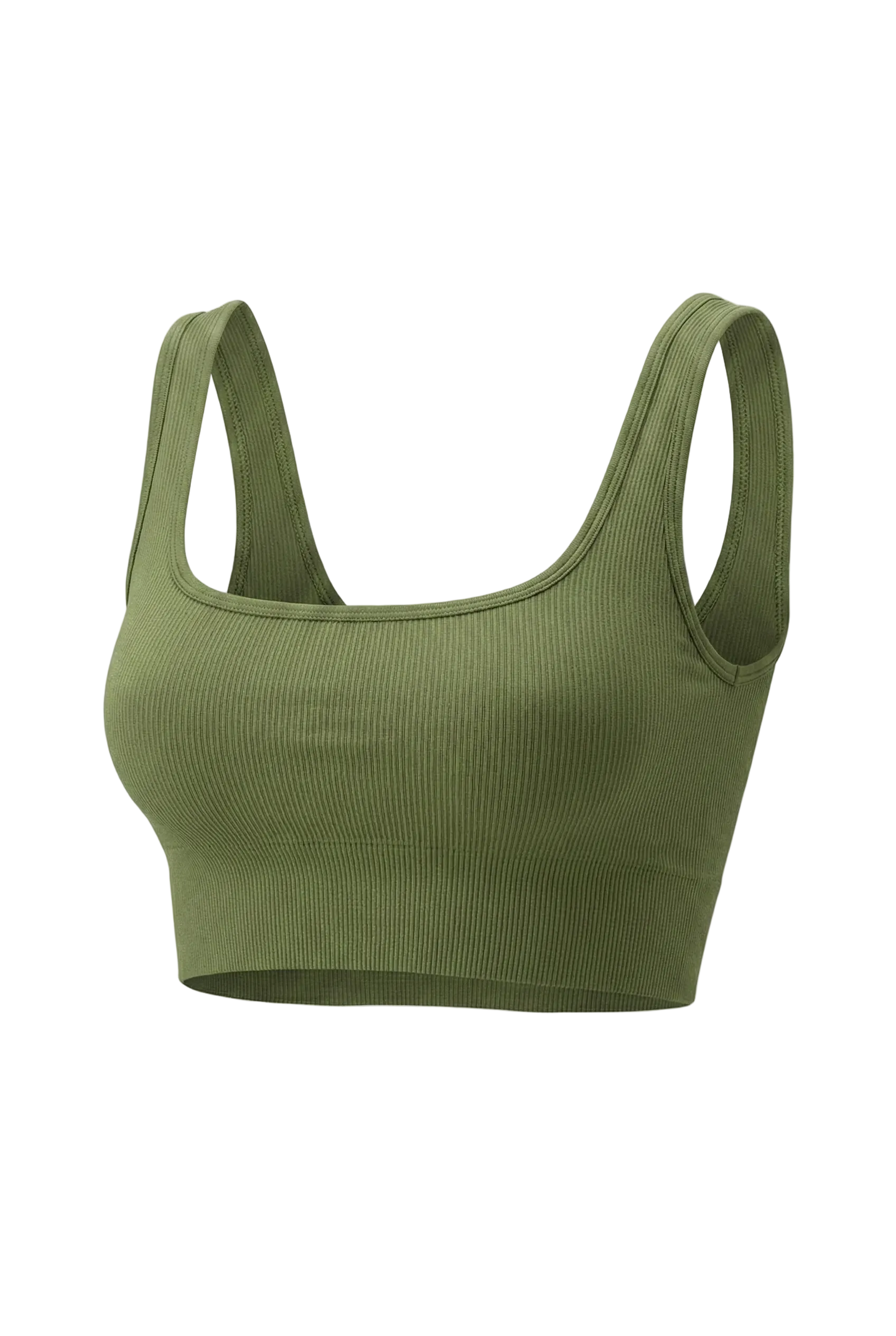 Kalın Askılı Fitilli Dikişsiz Örme Spor Büstiyer 9002