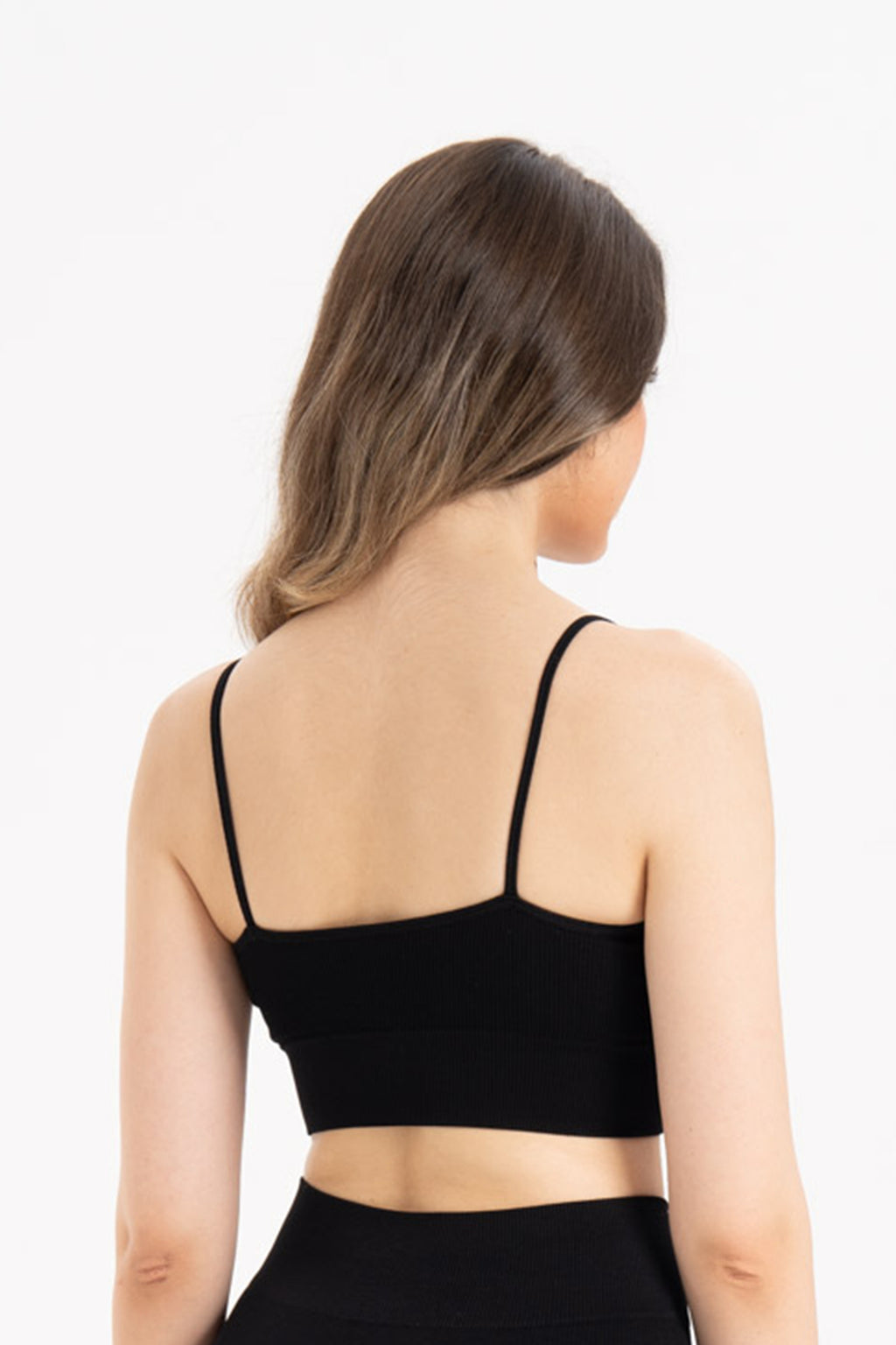 İnce Askılı Fitilli Dikişsiz Örme Spor Büstiyer 9003