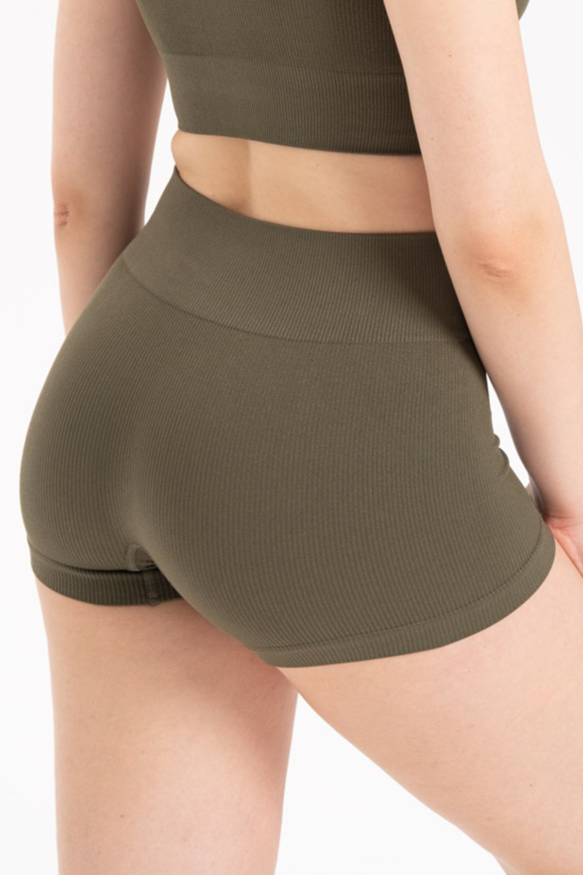 Dikişsiz Fitilli Kısa Şort 9004