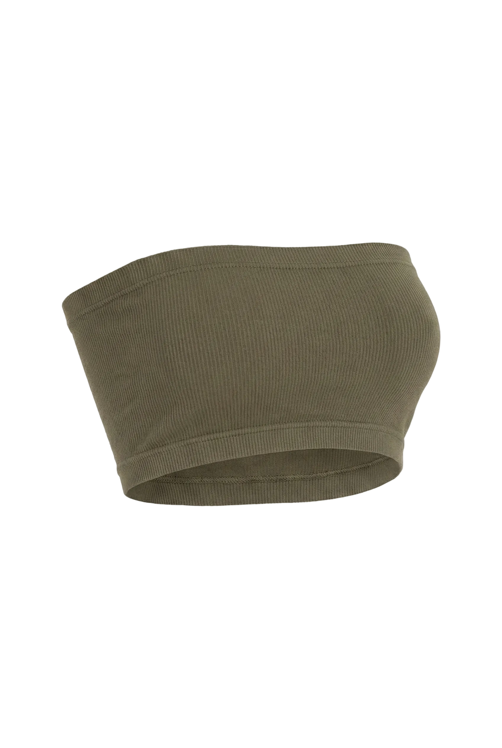 Kadın Dikişsiz Örme Fitilli Strapless Büstiyer 9008